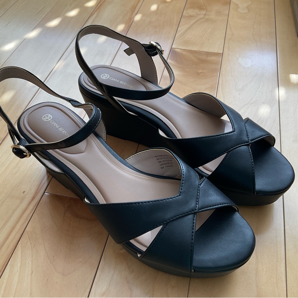 Giani Bernini Jayleen Black Platform Sandals - Women - Picture 2 of 5